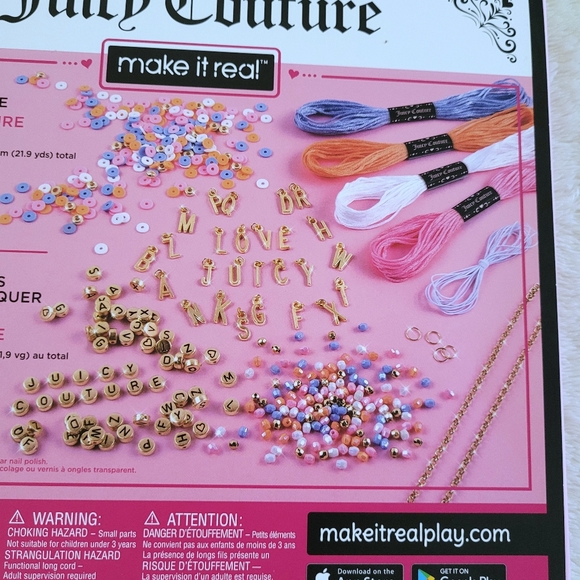 ✨️HP✨️ Juicy🍊 Couture Make It Real Love Letters DIY Bracelet Kit - NIB - Picture 16 of 16